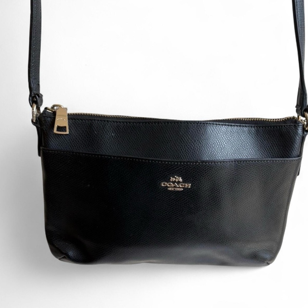 Coach Black Leather East West Mini Crossbody
Bag - of Everyday Classic